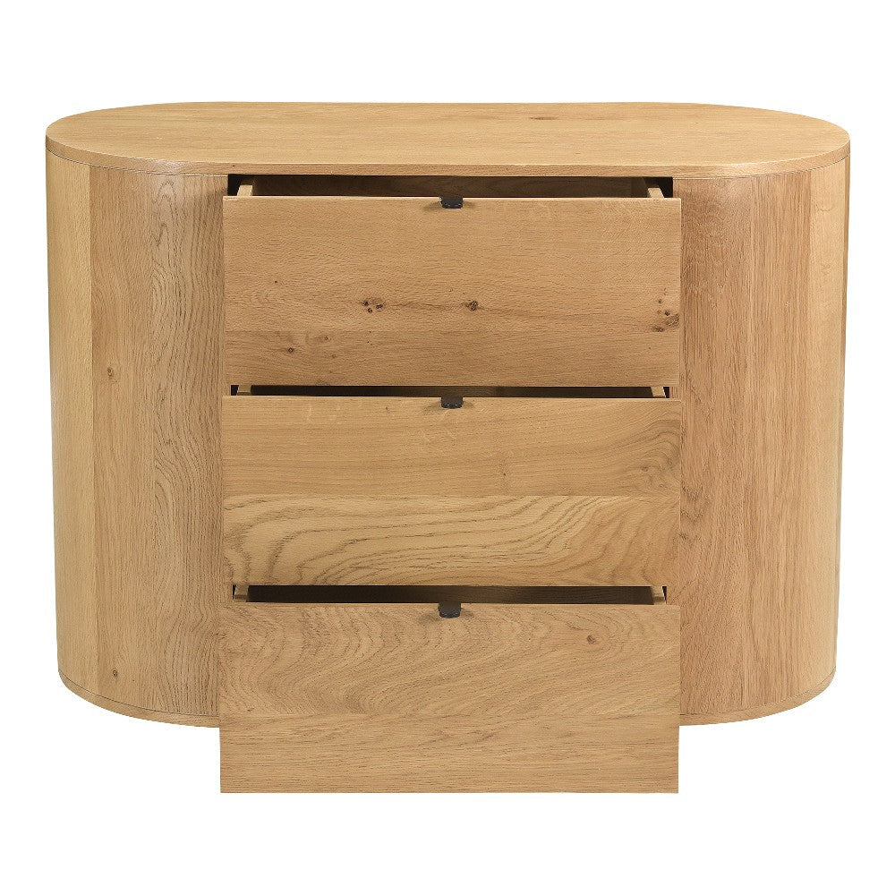 Theo 3 Drawer Nightstand Natural MCN-RP-1056-24