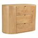 Theo 3 Drawer Nightstand Natural MCN-RP-1056-24