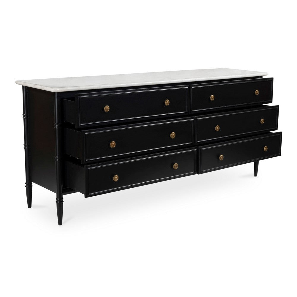 Eleanor 6 Drawer Dresser Black MCN-RP-1061-02