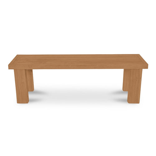 Marina Outdoor Dining Bench Natural