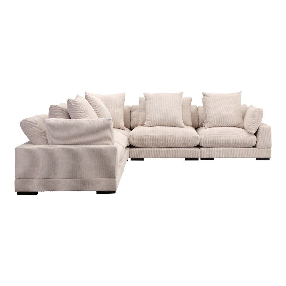 Tumble Classic L-Shaped Modular Sectional Cappuccino MCN-UB-1014-14