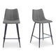 Alibi Bar Stool Dark Grey-Set of Two
