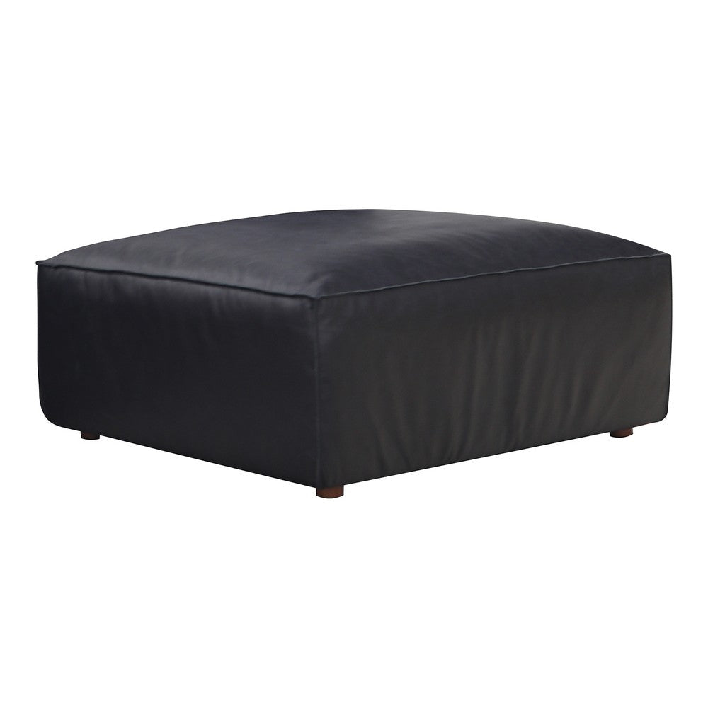 Form Ottoman Vantage Black Leather MCN-XQ-1003-02