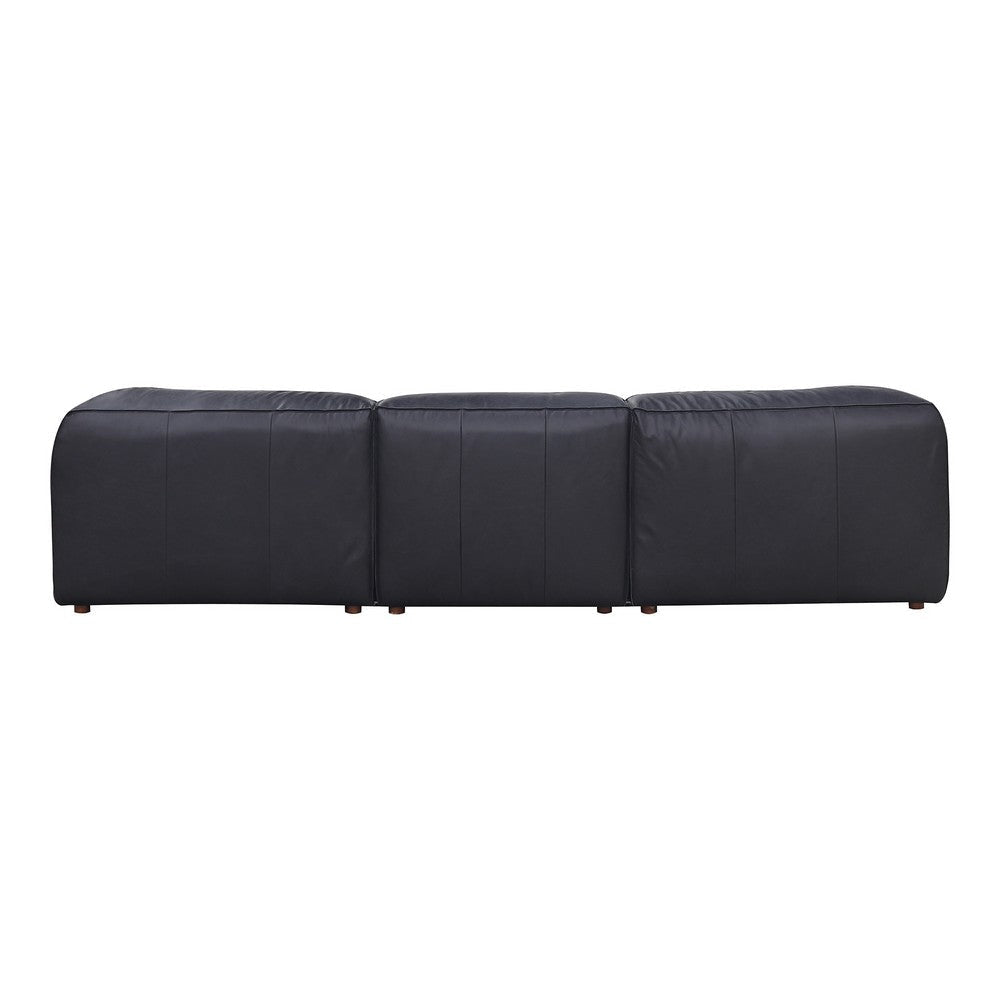 Form Lounge Modular Sectional Vantage Black Leather MCN-XQ-1005-02