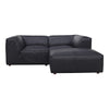 Form Nook Modular Sectional Vantage Black Leather