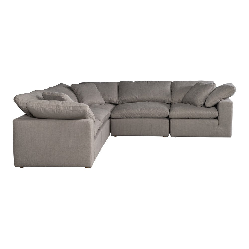 Terra Condo Classic L-Shaped Modular Sectional Light Grey MCN-YJ-1017-29