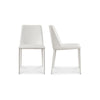 Nora Dining Chair White Vegan Leather - Set Of Two