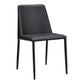 Nora Dining Chair Black Vegan Leather - Set Of Two MCN-YM-1004-29