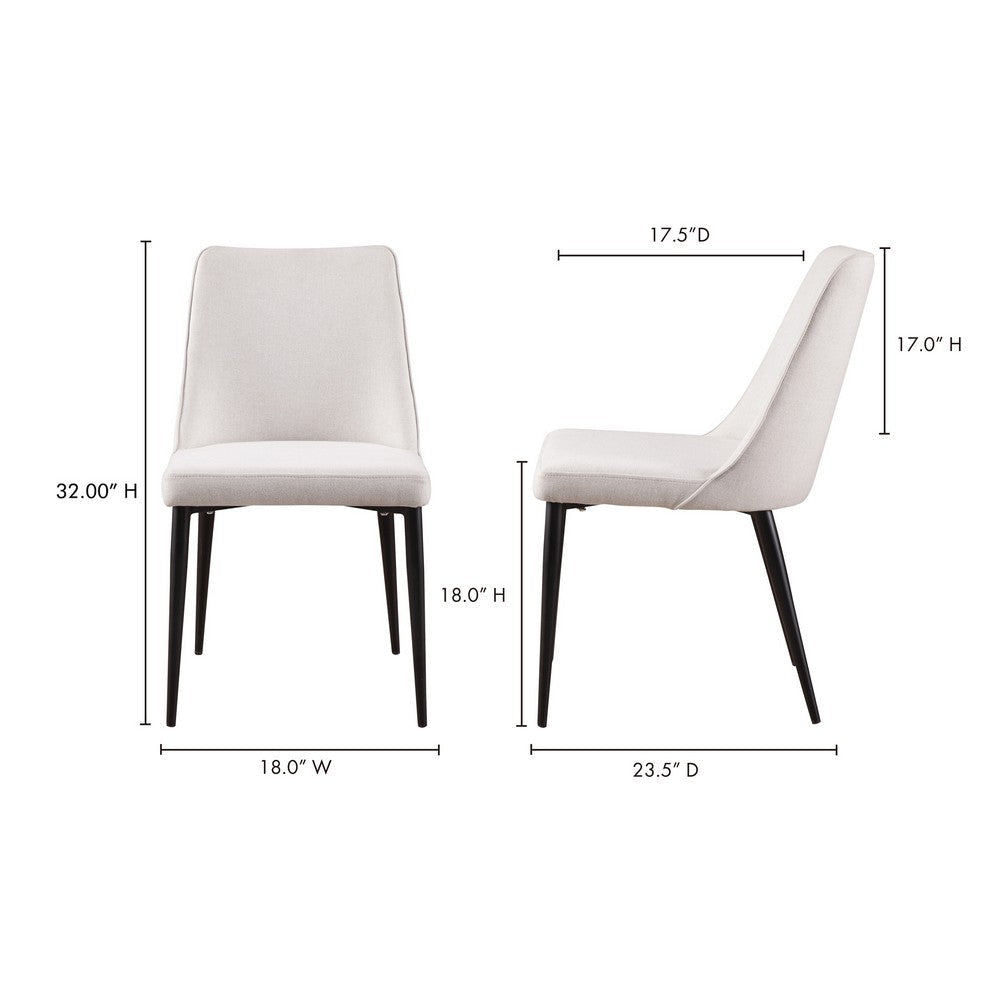 Lula Dining Chair Oatmeal - Set Of Two MCN-YM-1006-05