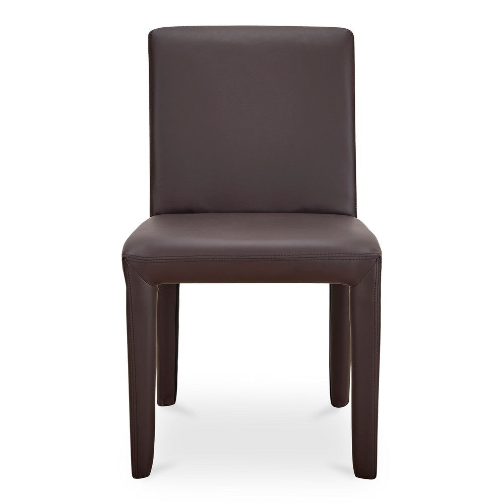 Monte Dining Chair Dark Brown Vegan Leather - Set Of Two MCN-YM-1007-20