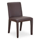 Monte Dining Chair Dark Brown Vegan Leather - Set Of Two MCN-YM-1007-20