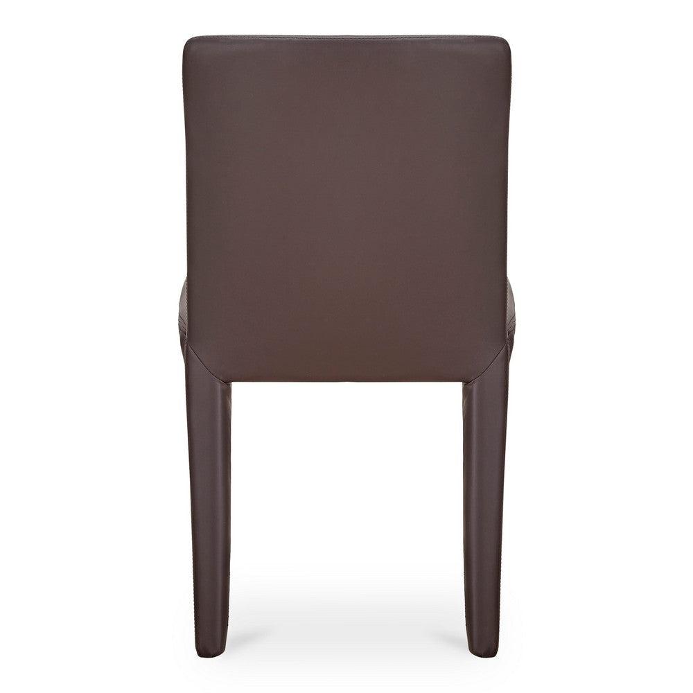 Monte Dining Chair Dark Brown Vegan Leather - Set Of Two MCN-YM-1007-20