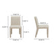 Monte Dining Chair Beige - Set Of Two MCN-YM-1008-34