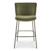Early Bar Stool Faux Green Mohair