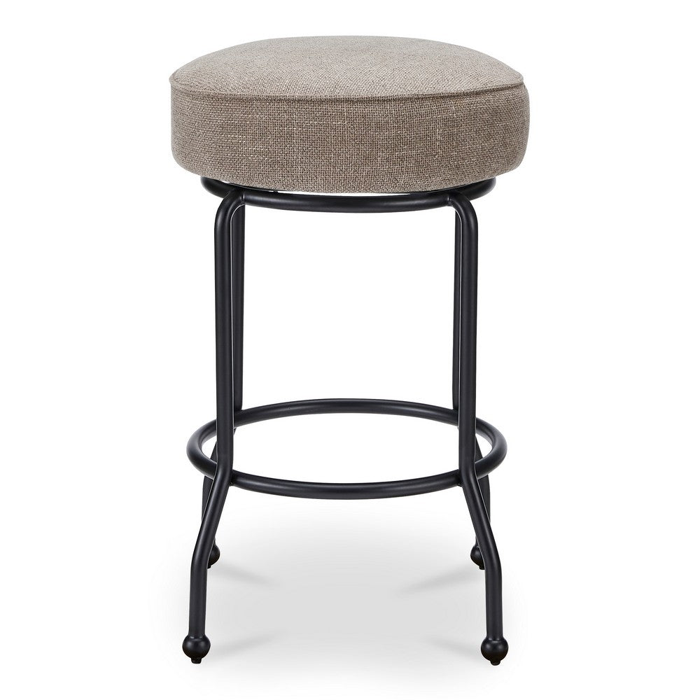 Kelsey Swivel Counter Stool Light Brown