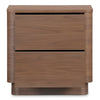 Round Off Tall Nightstand Walnut Brown MCN-YR-1013-03