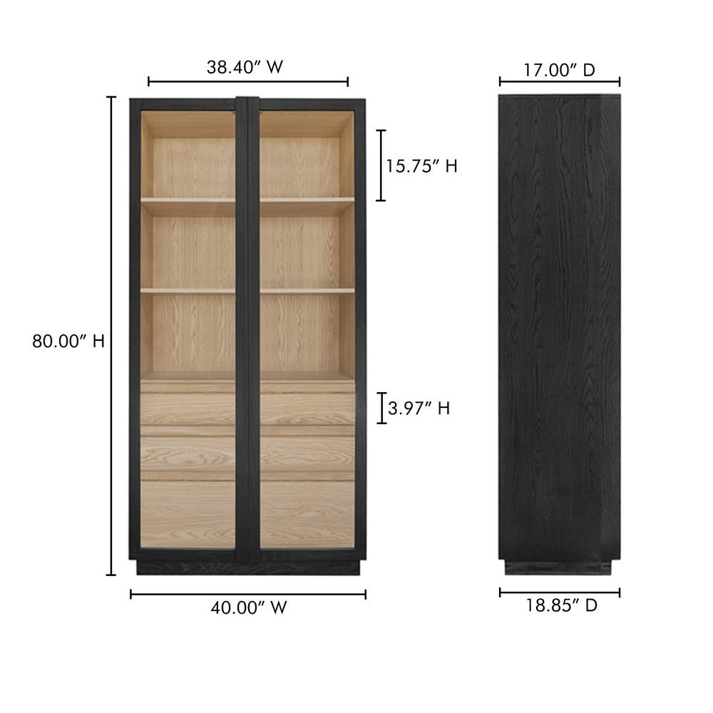 Charlotte Tall Cabinet Black MCN-YR-1021-37