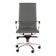 Studio High Back Office Chair Grey Vegan Leather