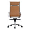 Studio High Back Office Chair Tan Vegan Leather MCN-ZM-1001-40