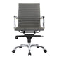 Studio Low Back Office Chair Grey Vegan Leather