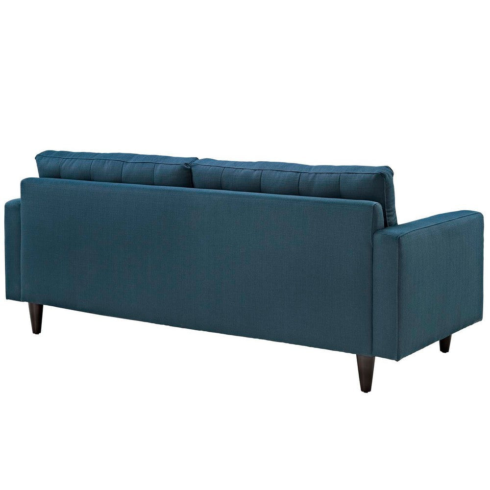 Modway Empress Sofa In Mid-Century Modern Upholstered Fabric Azure MDY-EEI-1011-AZU