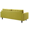 Modway Empress Mid-Century Modern Upholstered Fabric Sofa Wheatgrass MDY-EEI-1011-WHE