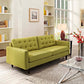 Modway Empress Mid-Century Modern Upholstered Fabric, Sofa, Wheatgrass