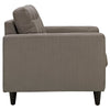 Empress Upholstered Fabric Armchair by Modway| Granite