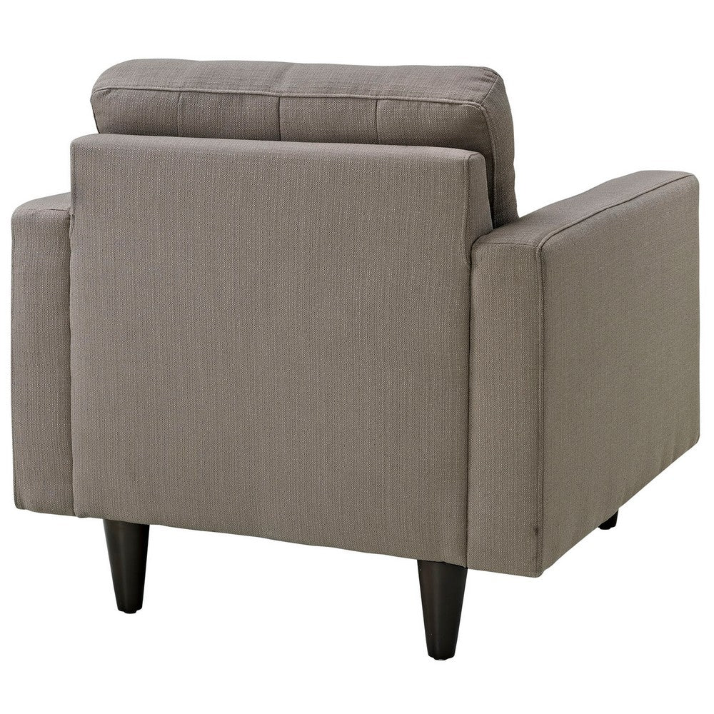Empress Upholstered Fabric Armchair by Modway| Granite