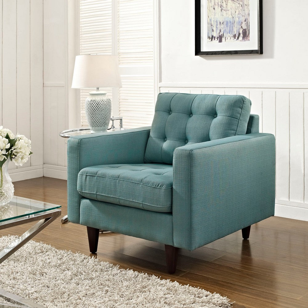 Empress Upholstered Fabric Armchair by Modway| Laguna