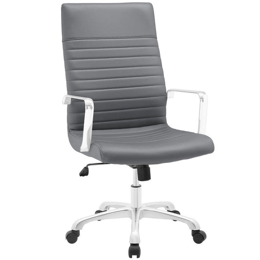 Gray Finesse Highback Office Chair  - No Shipping Charges