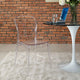 Modway Entreat Modern Acrylic Kitchen and Dining Room Chair in Clear - Fully Assembled
