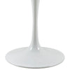 Modway Lippa 28’’ Mid-Century Modern Bar Table with Round Top and Pedestal Base in White MDY-EEI-1115-WHI