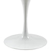 Modway Lippa 40’’ Mid-Century Modern Dining Table with Round Top and Pedestal Base in White MDY-EEI-1117-WHI