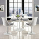 Lippa 60’’ Oval Wood Top Dining Table White MDY-EEI-1121-WHI
