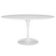 Lippa 60" Oval Wood Top Dining Table, White
