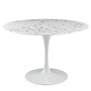 Lippa 47’’ Artificial Faux Marble Dining Table By Modway MDY-EEI-1131-WHI