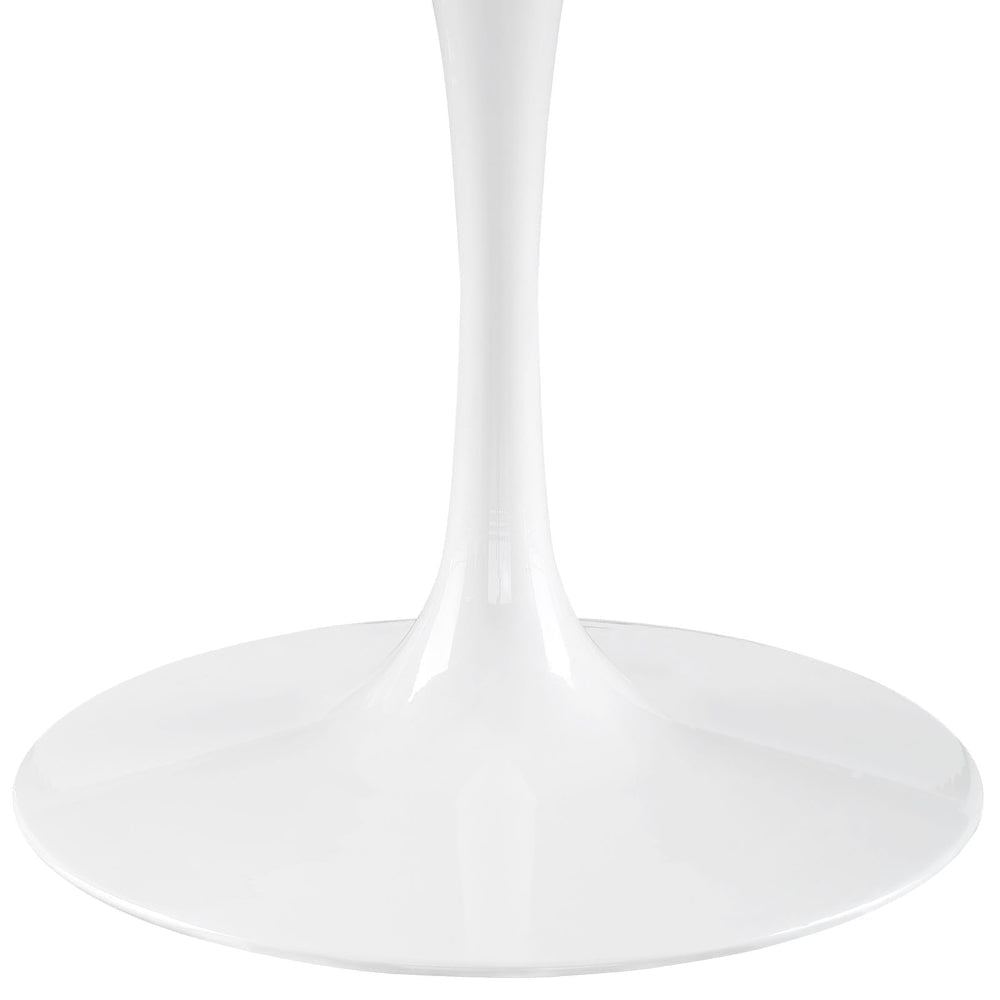 Lippa 60’’ Round Artificial Marble Dining Table White MDY-EEI-1133-WHI