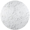 Lippa 60’’ Round Artificial Marble Dining Table White MDY-EEI-1133-WHI