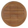 Natural Marina Outdoor Patio Teak Round Coffee Table - No Shipping Charges