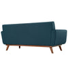 Modway Engage Mid-Century Modern Upholstered Fabric Loveseat in Azure MDY-EEI-1179-AZU