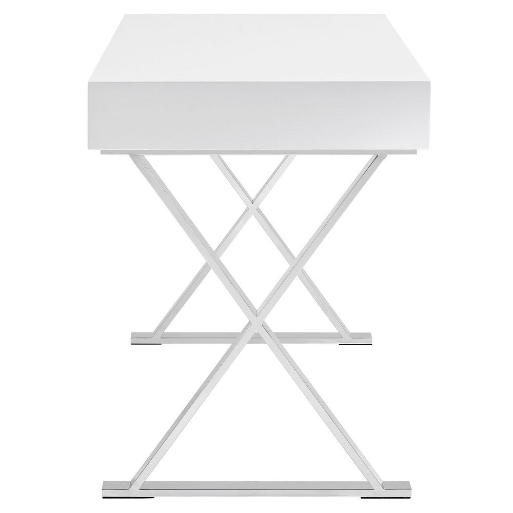 Modway Sector Office Desk in White MDY-EEI-1183-WHI