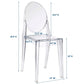 Clear Casper Dining Side Chair  - No Shipping Charges
