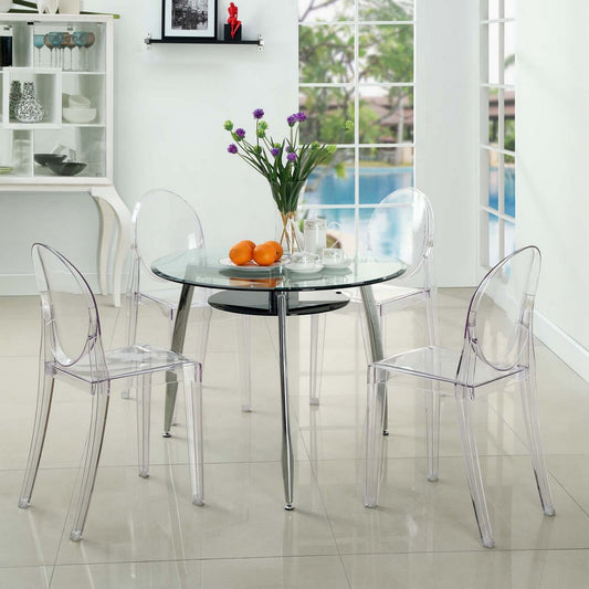 Clear Casper Dining Side Chair  - No Shipping Charges