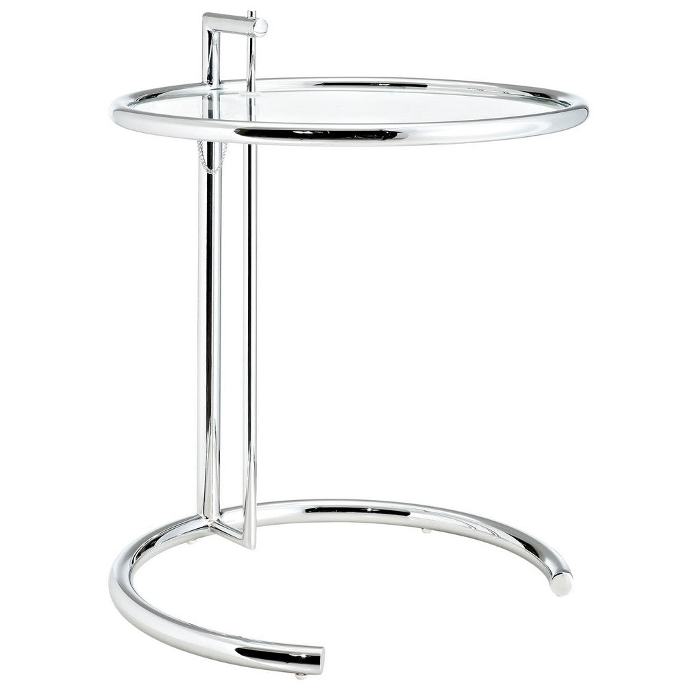Modway Silver Eileen Gray Side Table  - No Shipping Charges