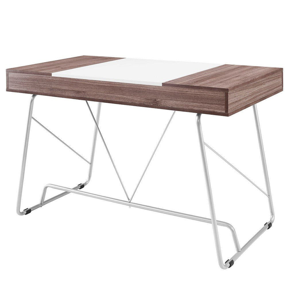 Panel Office Desk by Modway| Birch