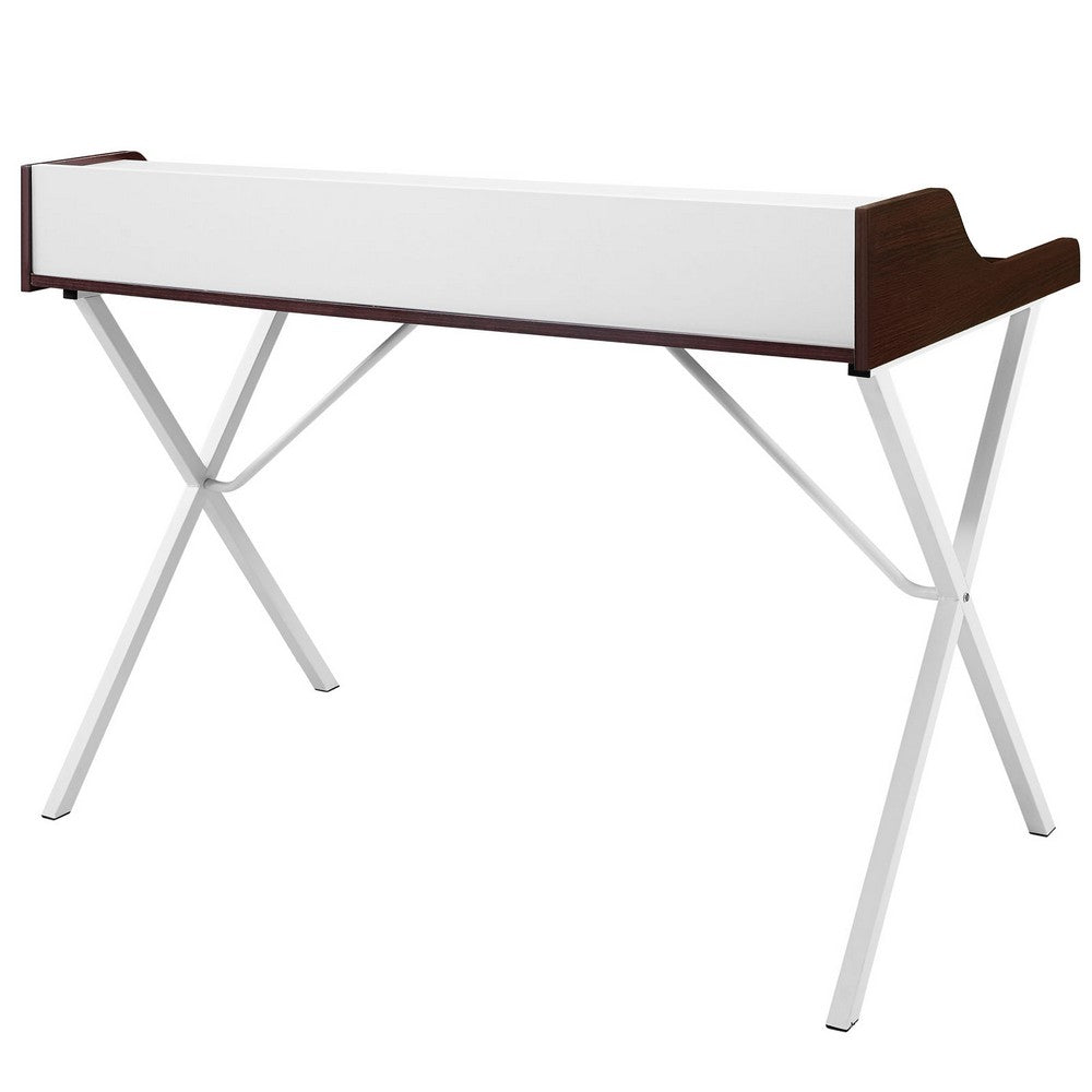 Bin Office Desk by Modway| Cherry