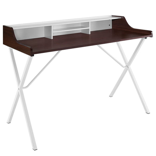 Bin Office Desk by Modway| Cherry