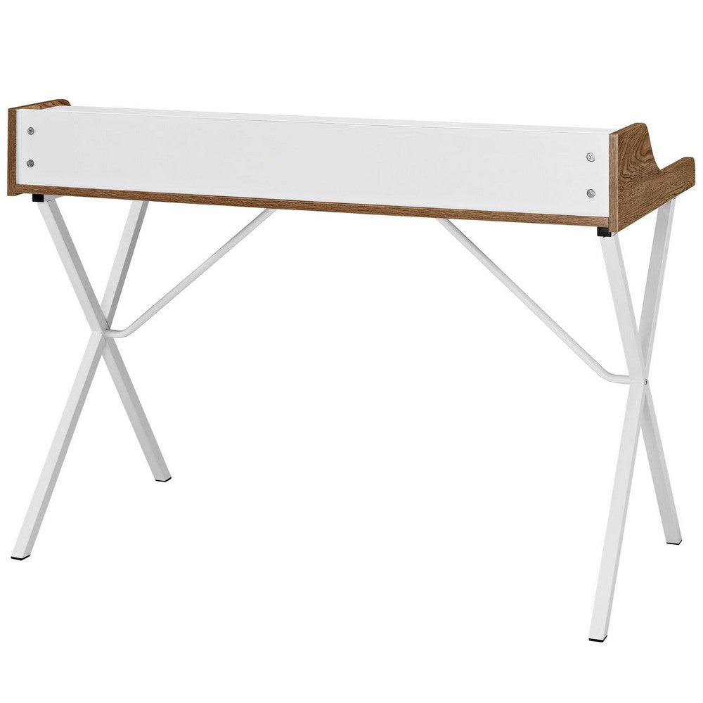 Bin Office Desk by Modway| Walnut
