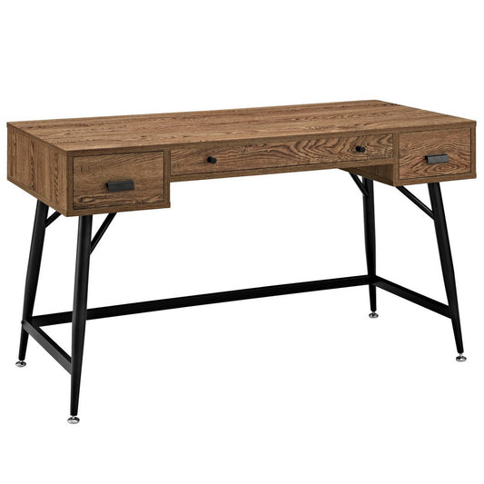 Surplus Office Desk by Modway| Walnut